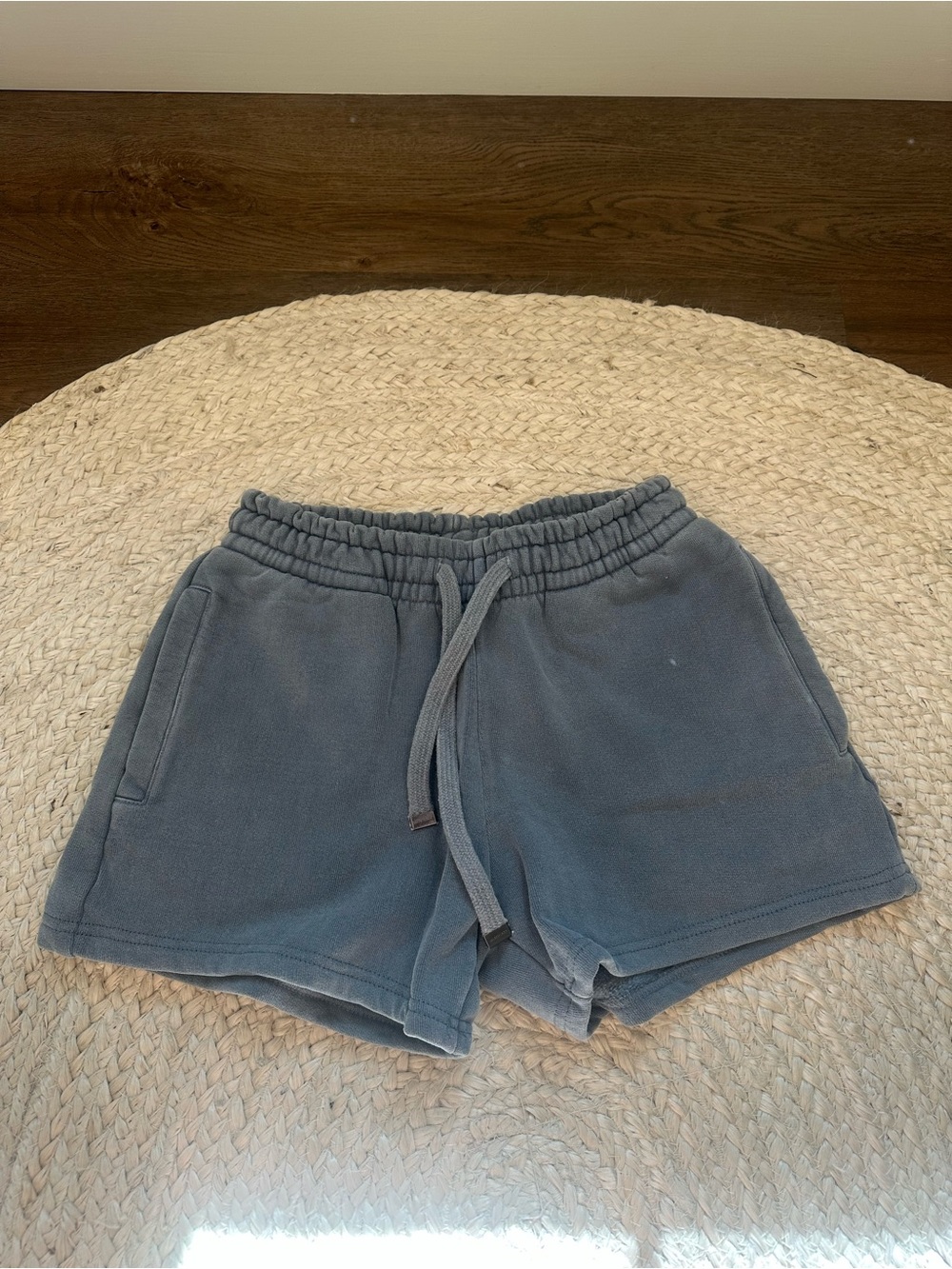 TALENTLESS Slate Blue Drawstring Lounge Shorts